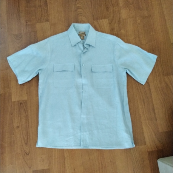 Bruno Men's Linen Shirt Large - Picture 2 of 3